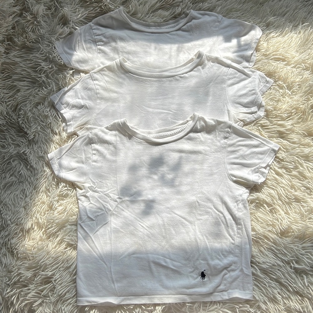 Boys 3/$10 Polo Ralph Lauren crewneck tee set size small